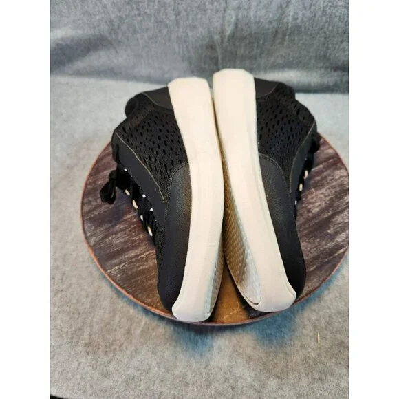 RYKA Astrid Black Mesh Athletic Sneakers With Holographic Heel Accent - Picture 9 of 11